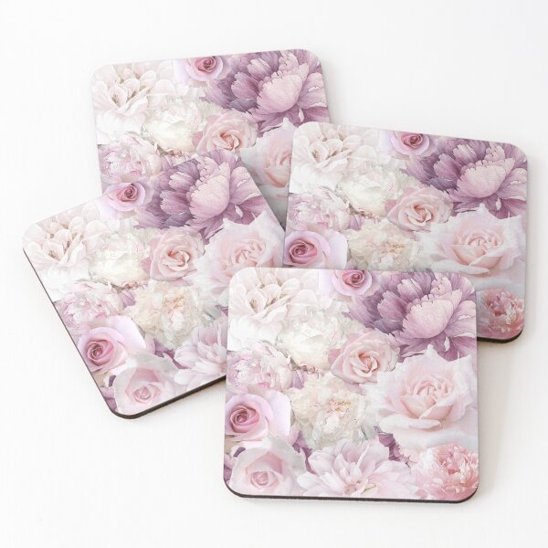 Item preview, Big Soft Pink Roses Summertime Botanical Garden Flowers  designed and sold by IZiets.