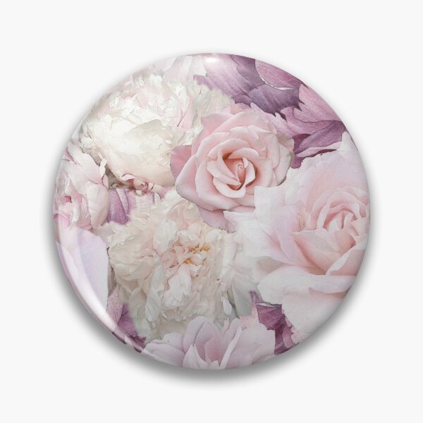 Item preview, Big Soft Pink Roses Summertime Botanical Garden Flowers  designed and sold by IZiets.