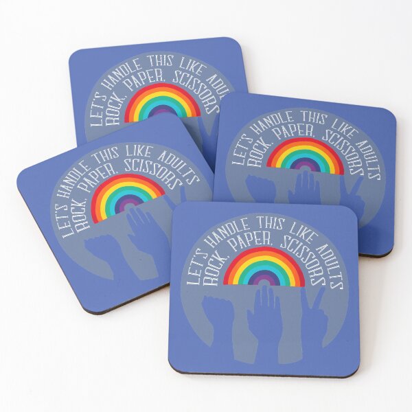 Item preview, Let's Handle This Like Adults - Rock, Paper, Scissors designed and sold by WaltTheAdobeGuy.