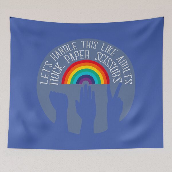 Item preview, Let's Handle This Like Adults - Rock, Paper, Scissors designed and sold by WaltTheAdobeGuy.