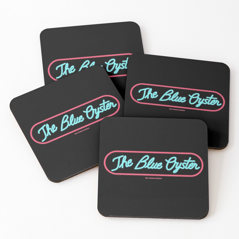 The Blue Oyster Coasters (Set of 4)