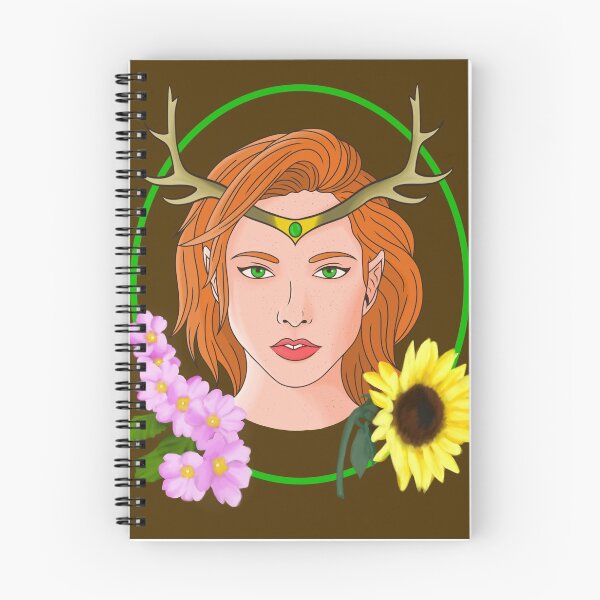 Artikelvorschau, Keyleth Blumenporträt entworfen und verkauft von floralfallen.