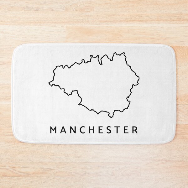 Item preview, Manchester Map Outline designed and sold by samvschantz.