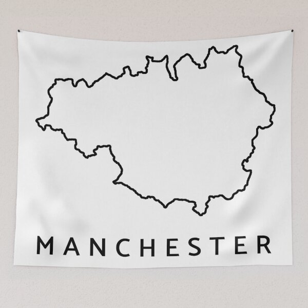 Item preview, Manchester Map Outline designed and sold by samvschantz.