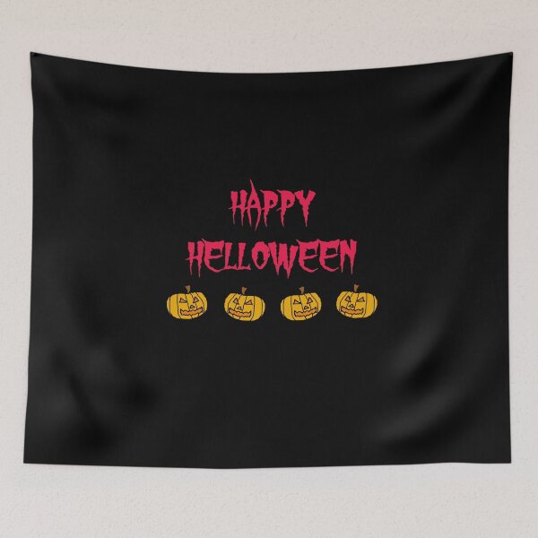 Item preview, Happy HELLOWEEN four pumpkins designed and sold by oxoxoxo.