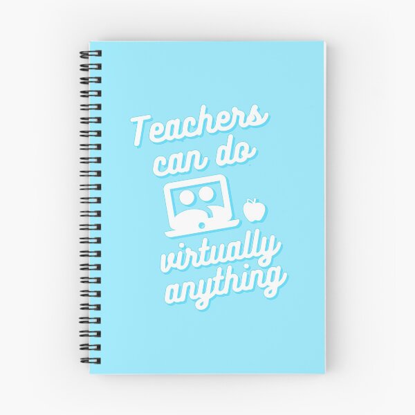 Item preview, Teachers can do virtually anything (Blue & White Text) designed and sold by RoserinArt.