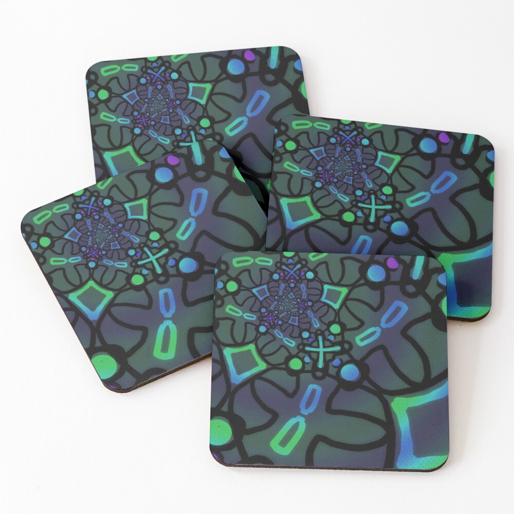 Item preview, Coasters (Set of 4) designed and sold by ToastedGhost.