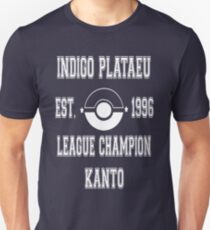 Indigo Plateau League Champion: Pokemon Kanto Unisex T-Shirt