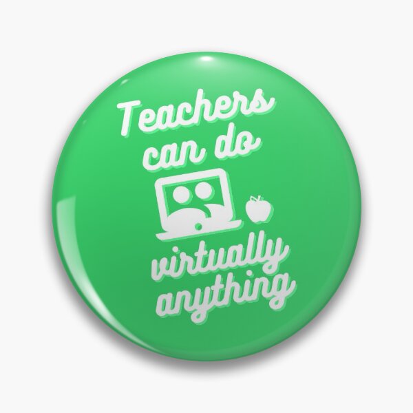 Item preview, Teachers can do virtually anything (Green & White Text) designed and sold by RoserinArt.