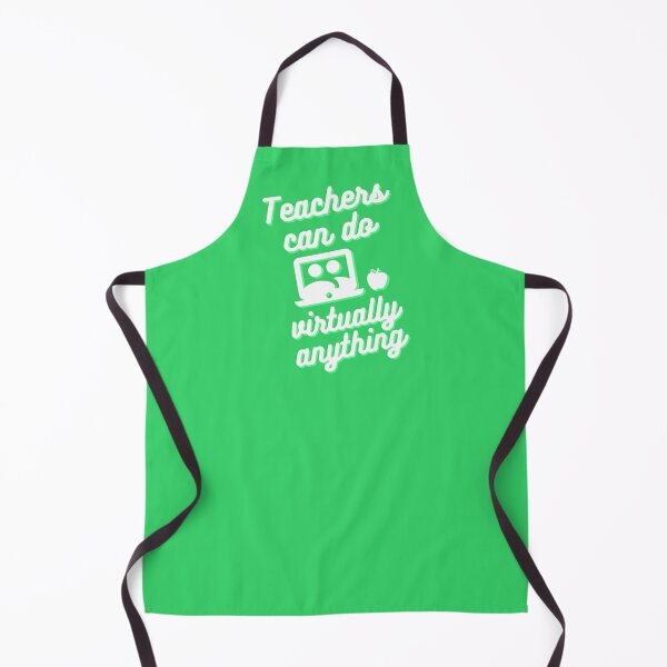Item preview, Teachers can do virtually anything (Green & White Text) designed and sold by RoserinArt.