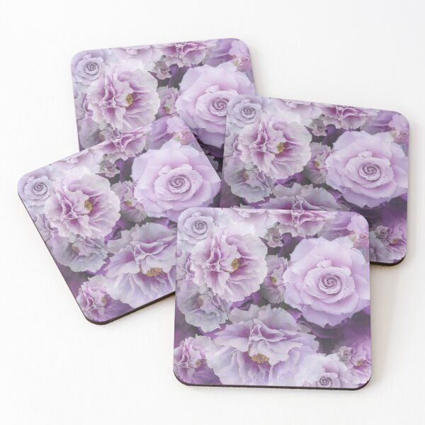 Item preview, Big Soft Lavender And Purple Roses In Summertime Botanical Garden Flowers designed and sold by IZiets.