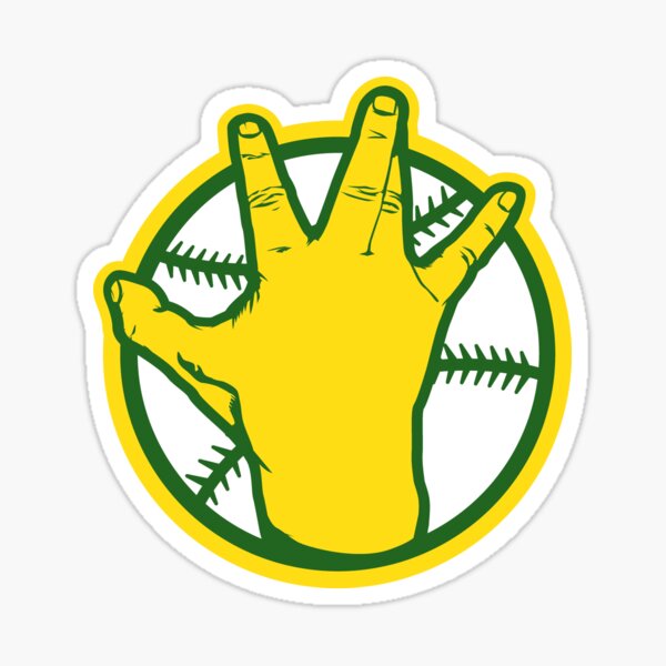 Oakland A's Westside Hand Sign Design Sticker