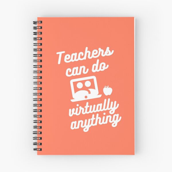 Item preview, Teachers can do virtually anything (Orange & White Text) designed and sold by RoserinArt.