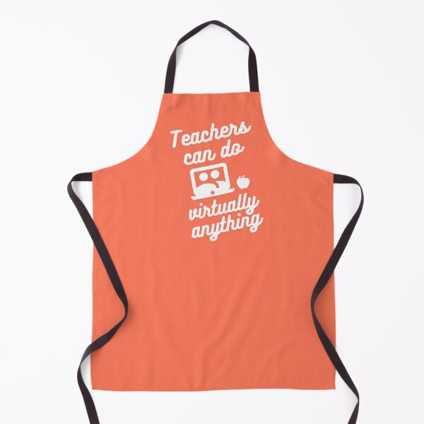 Item preview, Teachers can do virtually anything (Orange & White Text) designed and sold by RoserinArt.
