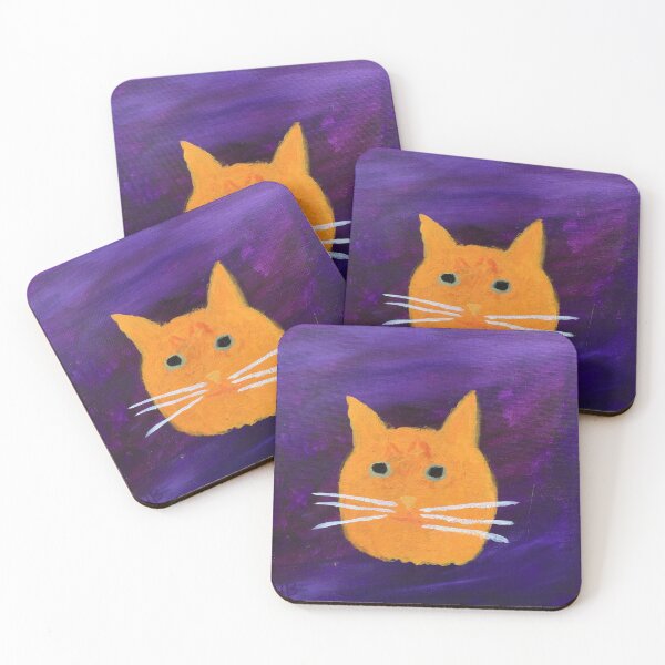 Artikelvorschau, Orange getigerte Katzen-Gesichts-Zusammenfassung entworfen und verkauft von catladyjoy.