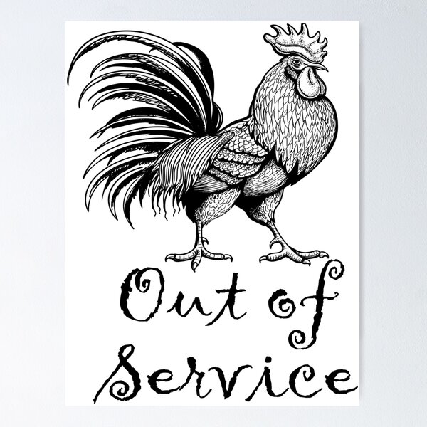 Item preview, Out of Service Rooster  designed and sold by Louise Bastard.