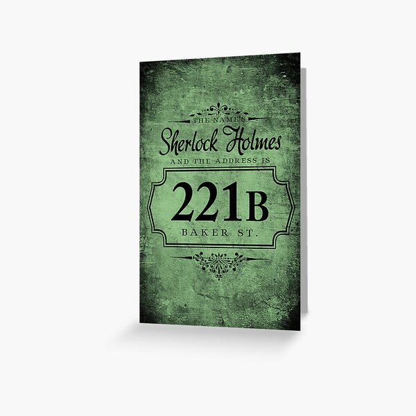 The name's Sherlock Holmes Greeting Card
