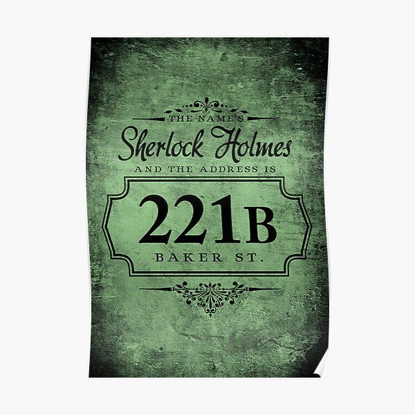 Le nom est Sherlock Holmes Poster