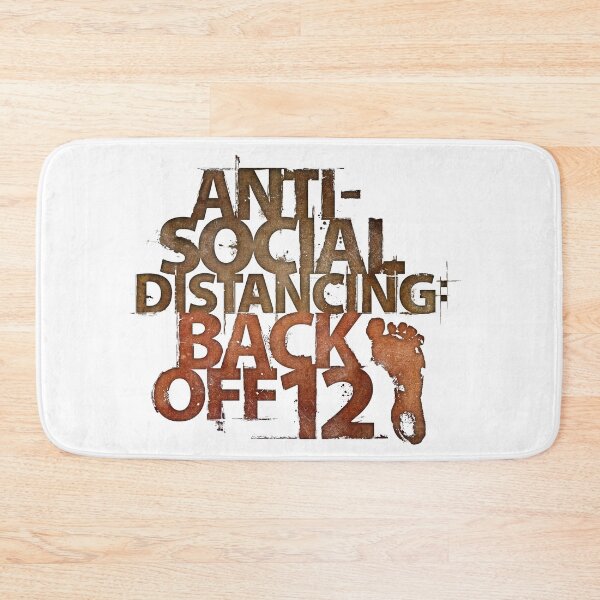 Item preview, Funny Anti-Social Distancing Back Off 12 Feet - Typography designed and sold by 26-Characters.