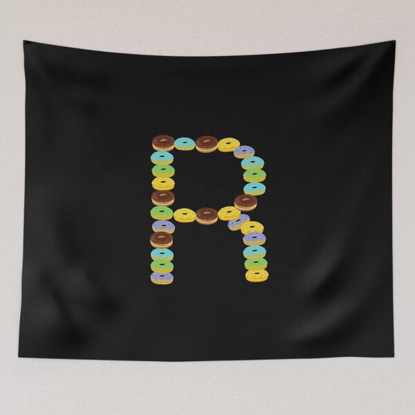 Item preview, COLORFUL DONUT ALPHABET CAPITAL LETTER R designed and sold by LiveAndGlow.