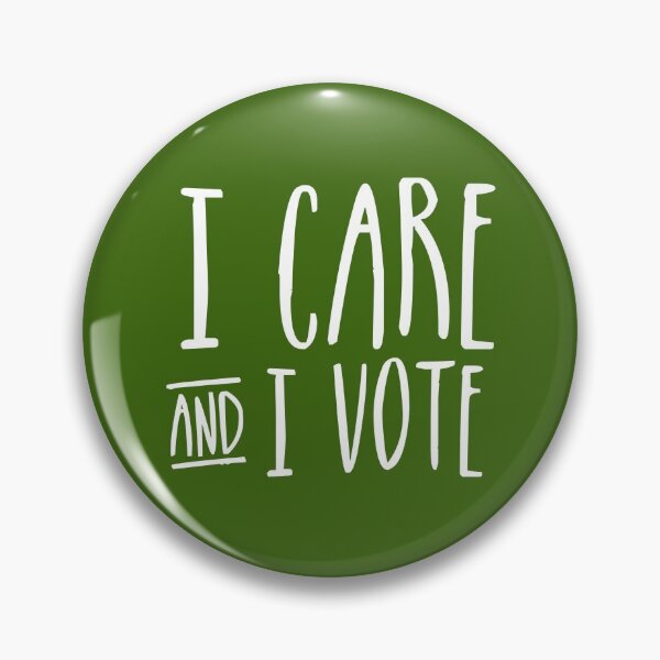Item preview, I CARE AND I VOTE designed and sold by cornbreadshop.