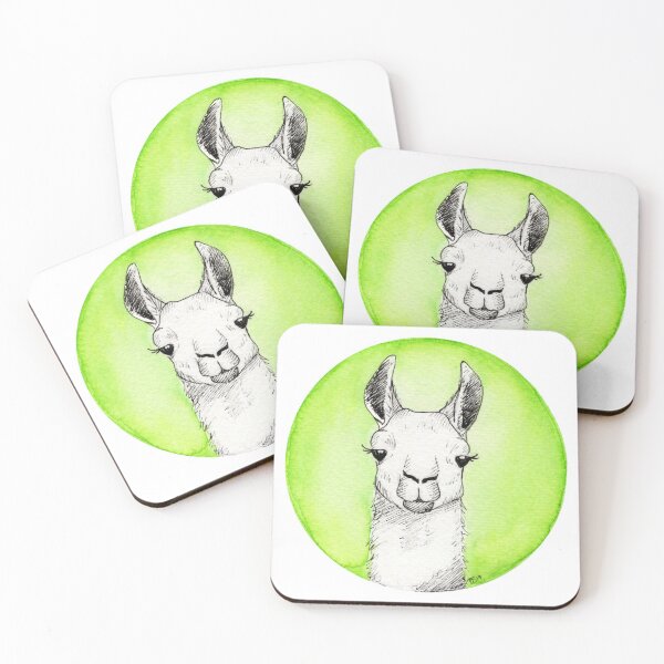 Item preview, Inktober 2019: Llama designed and sold by Pamela Sommer.