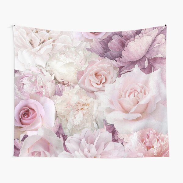 Item preview, Big Soft Pink Roses Summertime Botanical Garden Flowers  designed and sold by IZiets.