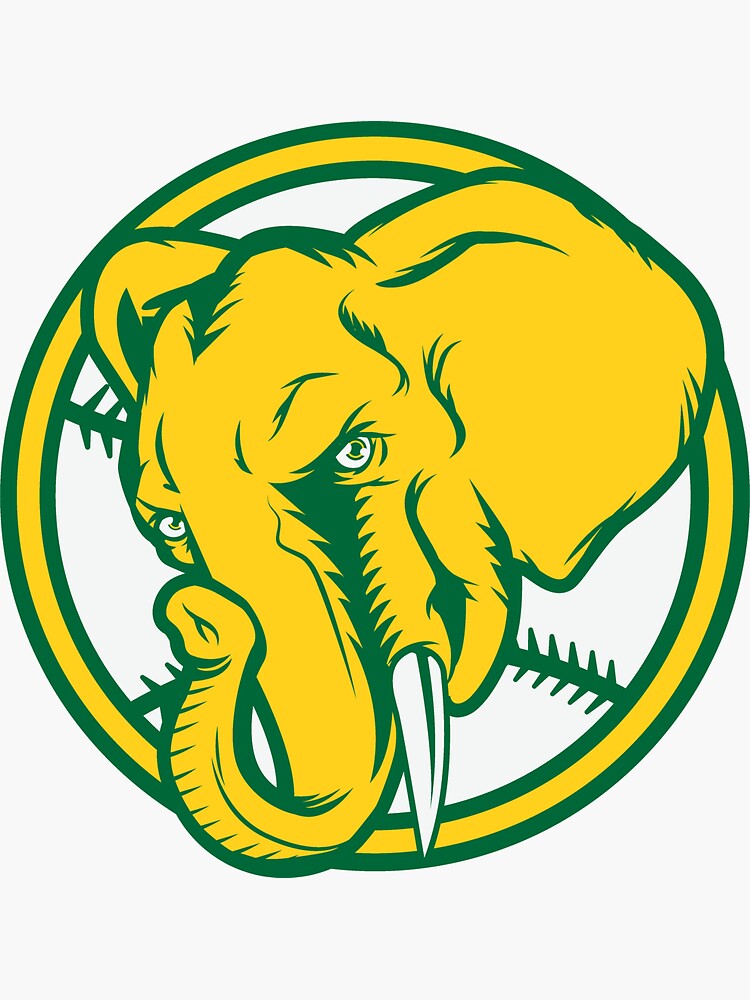 Oakland Athletics Elephant Mascot Rug