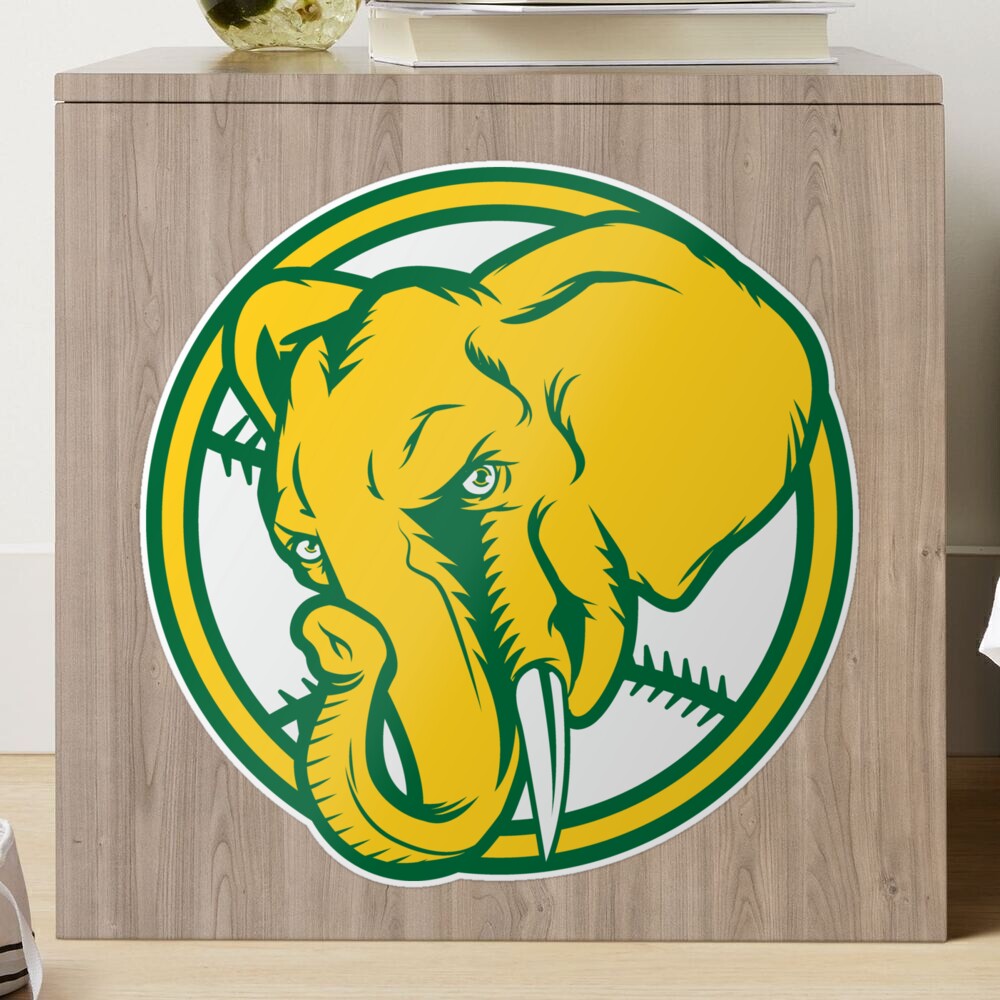 Oakland A's Elephant Baseball Art Print for Sale by OrganicGraphic