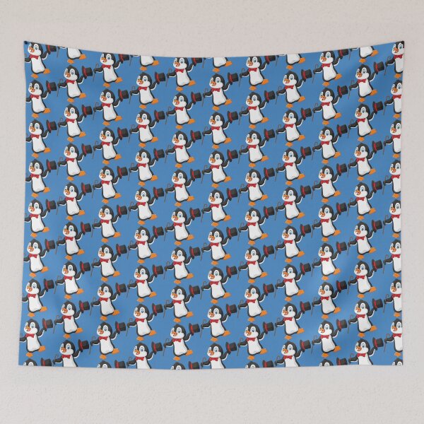 Item preview, Cute Penguin With Bowtie Top Hat and Cane designed and sold by WildHoneyDesign.