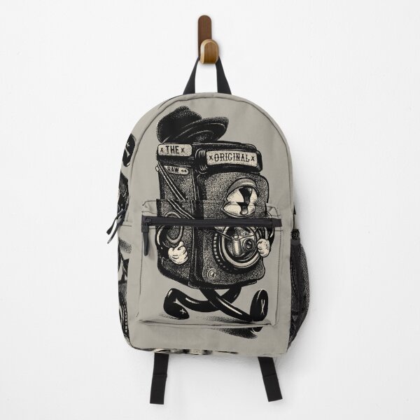 Item preview, The Original Raw - Old Fashioned Analogue Film Camera | Never too Old to Rock | Kids Mask | Backpack | Whimsical Rubber Hose Cartoon Style Design, World Photo Day 2020 designed and sold by Any Color Designs.