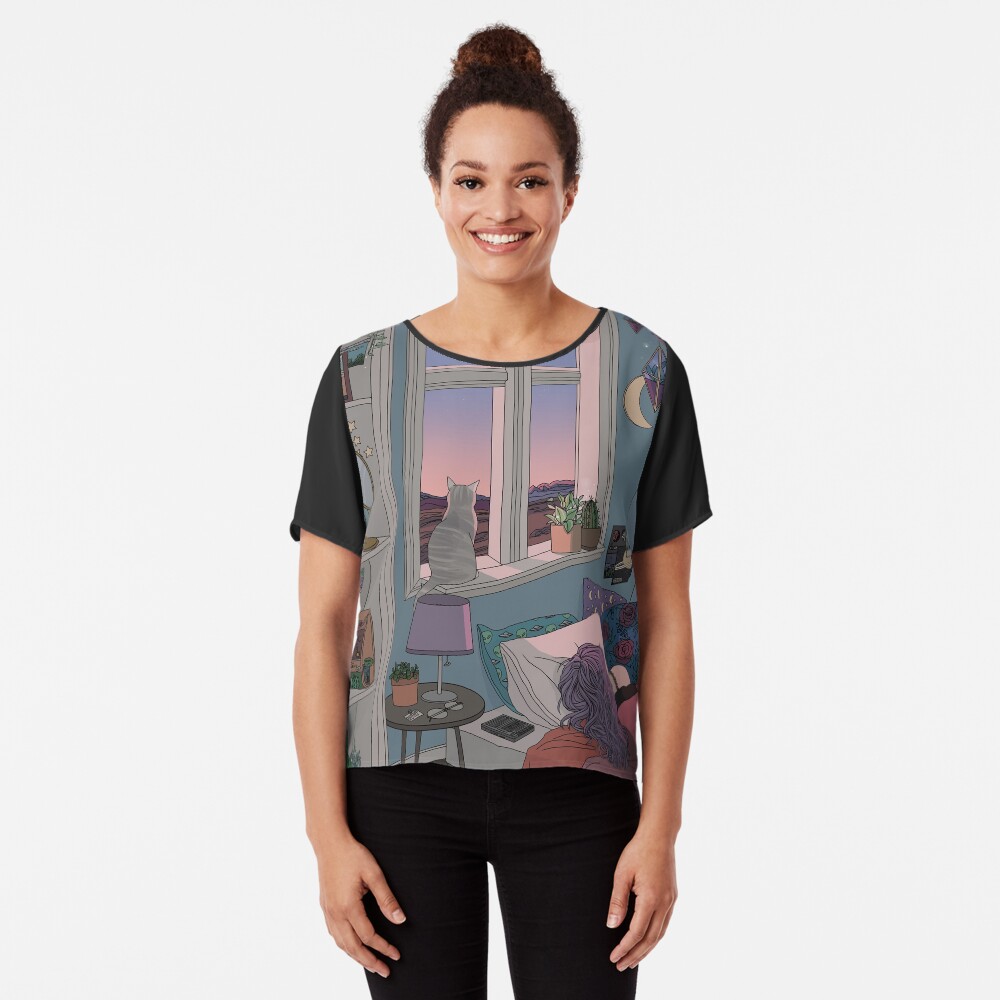 Item preview, Chiffon Top designed and sold by kelseydraws.