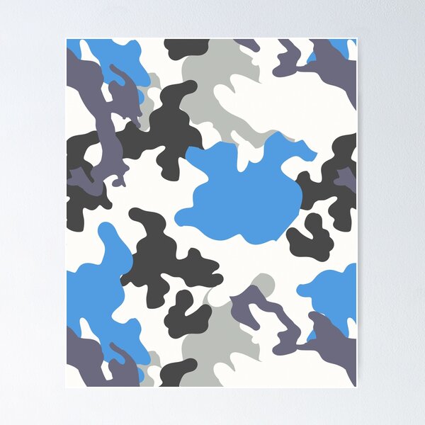 Black Blue Camo Photographic Print for Sale by dextersdesigns