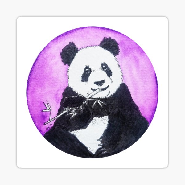 Item preview, Inktober 2019: Panda designed and sold by Pamela Sommer.