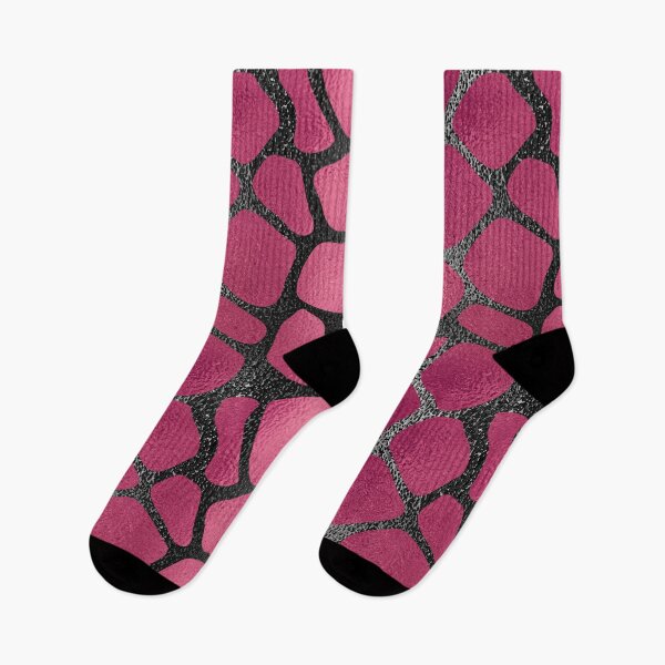 Artikelvorschau, Magenta Giraffe Ledermuster entworfen und verkauft von Printedarts.