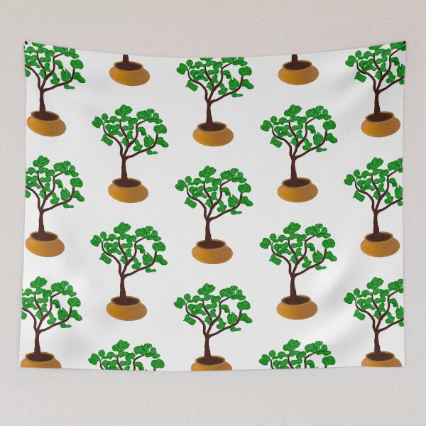 Item preview, Fiddle leaf fig tree in a clay pot designed and sold by gofra-design.