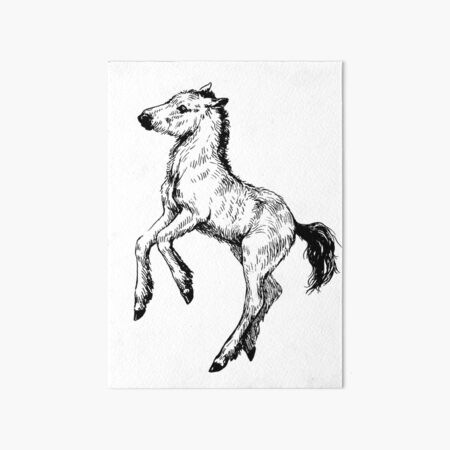 Impression rigide for Sale avec l'œuvre « Dessin Cheval Pro » de l'artiste  adler20