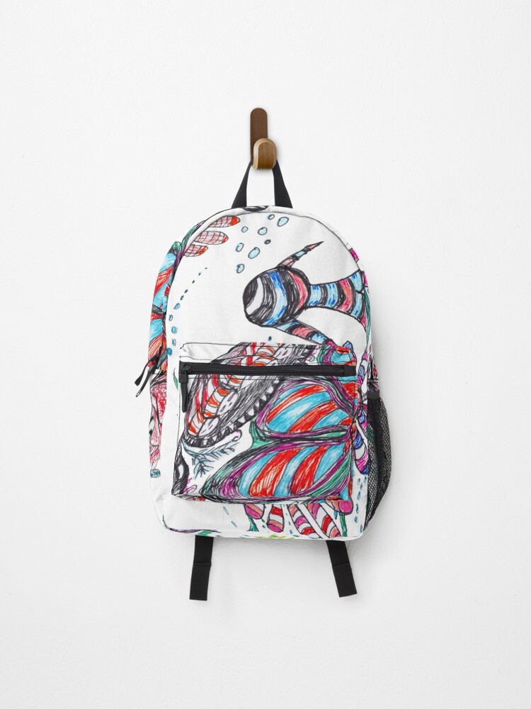 Thumbnail 1 of 3, Backpack, In the Fish Tank designed and sold by michaelasamples.