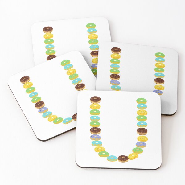 Item preview, COLORFUL DONUT ALPHABET CAPITAL LETTER U designed and sold by LiveAndGlow.