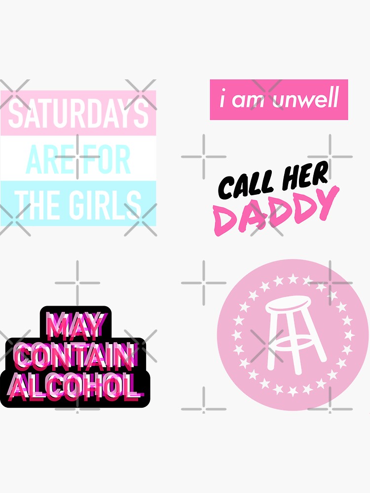 "call her daddy barstool sticker pack" Sticker for Sale by laylafd31