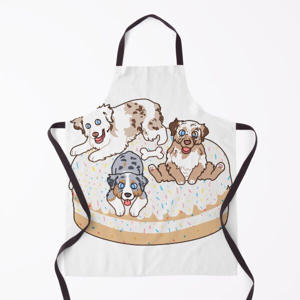 Item preview, Australian Shepherds on a confetti cake designed and sold by Ivy Fox Illustration.