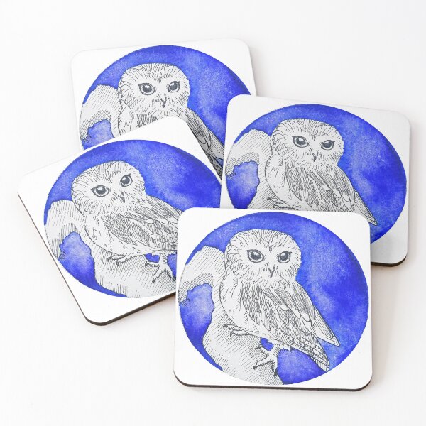 Item preview, Inktober 2019: Owl designed and sold by Pamela Sommer.