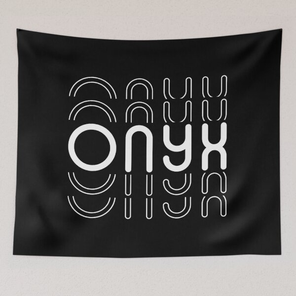Item preview, Onyx Name in Black and White Style designed and sold by Time-is-Money.