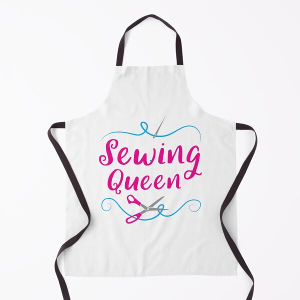 Item preview, SEWING QUEEN with needle and scissors designed and sold by jazzydevil.