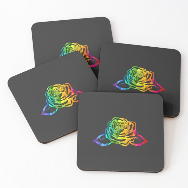 Item preview, Colourful Rose Stencil designed and sold by WildGeometric.