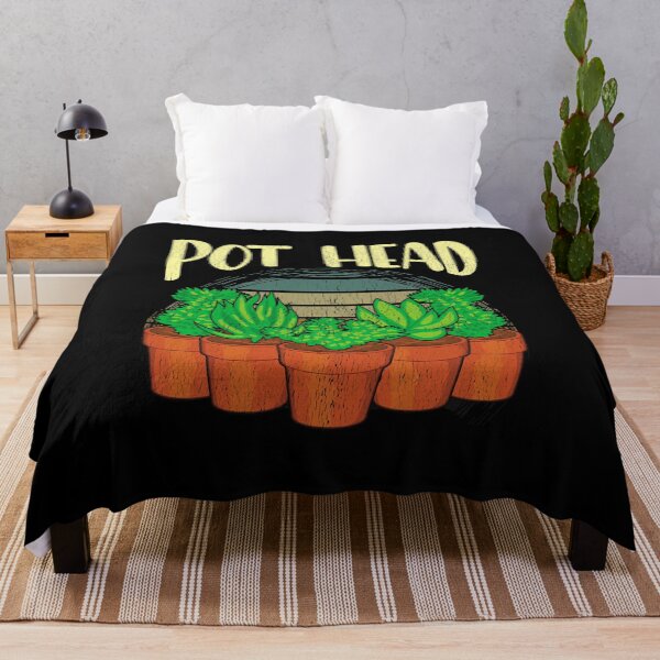 Item preview, Funny Pot Head Gardening & Plant Obsessed Pun designed and sold by perfectpresents.