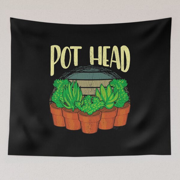 Item preview, Funny Pot Head Gardening & Plant Obsessed Pun designed and sold by perfectpresents.