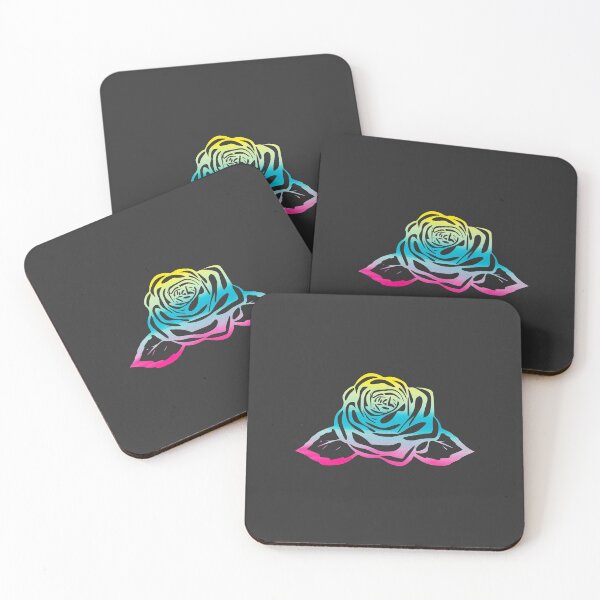Item preview, Colourful Rose Stencil designed and sold by WildGeometric.