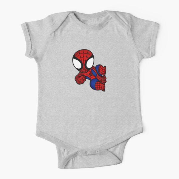 spider hero baby Short Sleeve Baby One-Piece