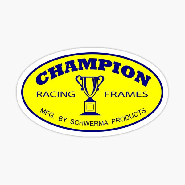 CHAMPION RACING FRAMES Sticker